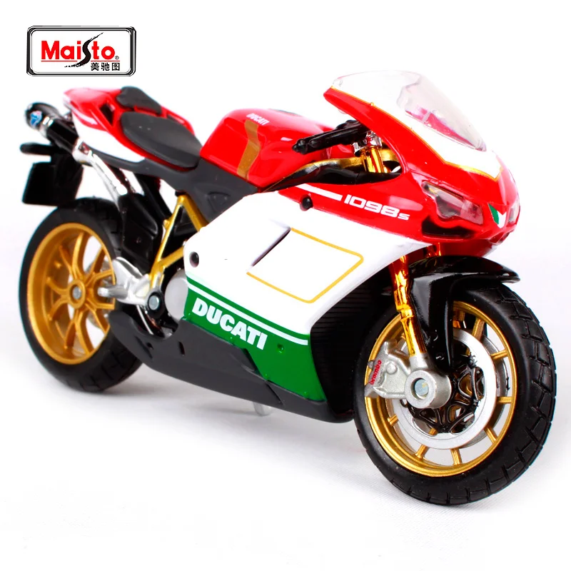 

MAISTO 1:18 DUCATI 1098S MOTORCYCLE BIKE DIECAST MODEL TOY NEW IN BOX Free Shipping 07024