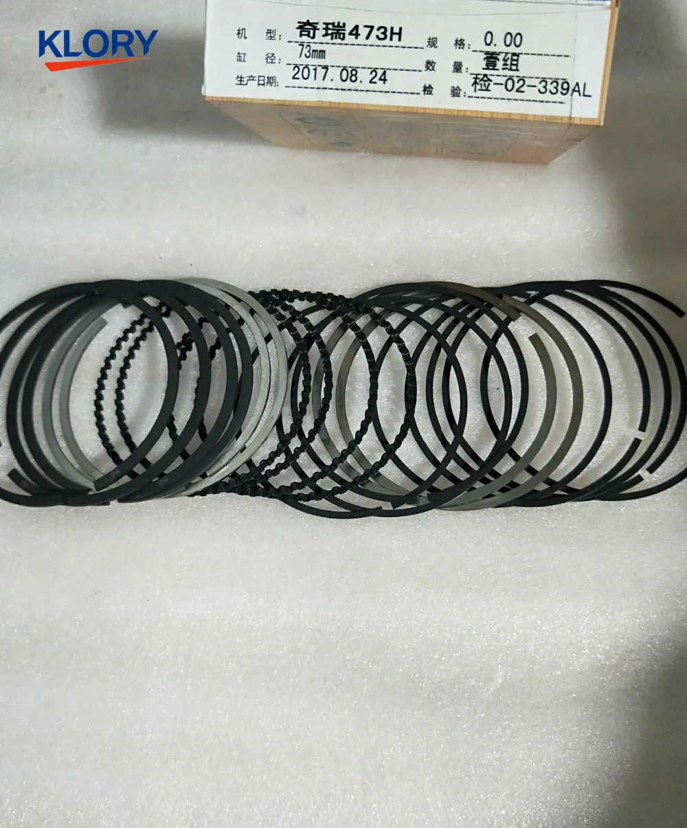 Поршневое кольцо 473H BJ1004030 в сборе для двигателя CHERY A1 kimo X1 M1 QQ6 QIYUN1 riich yoya V2 473|assembly| |