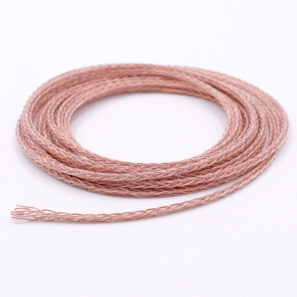 Оплетка PTFE OCC медный провод для наушников HIFI Аудио гарнитура сцены DIY обновленный