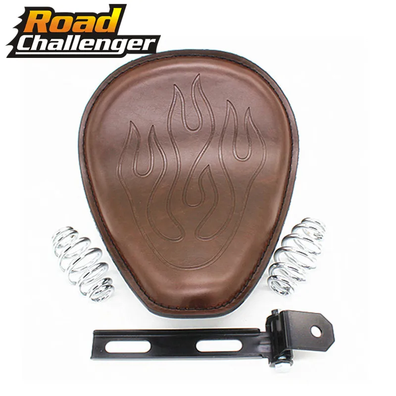 Мотоциклетное кожаное соло 3 дюйма с пружинным кронштейном для Sportster Chopper Bobber на