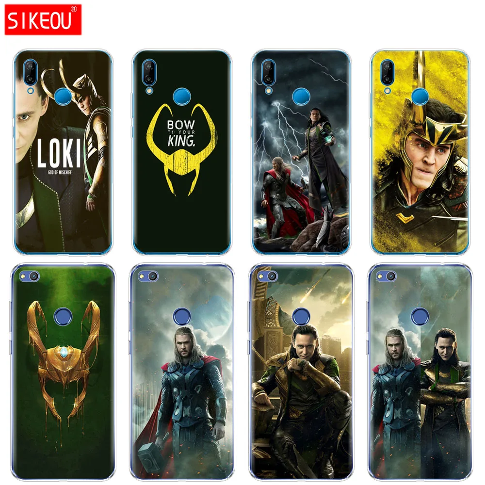 Силиконовый чехол для телефона Huawei P20 P7 P8 P9 P10 Lite Plus Pro 2017 p smart 2018 Loki Thor|Бамперы| |