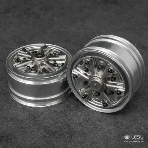 LESU прицеп металлический передний ступица колеса для 1/14 RC DIY Tmy модель тягач