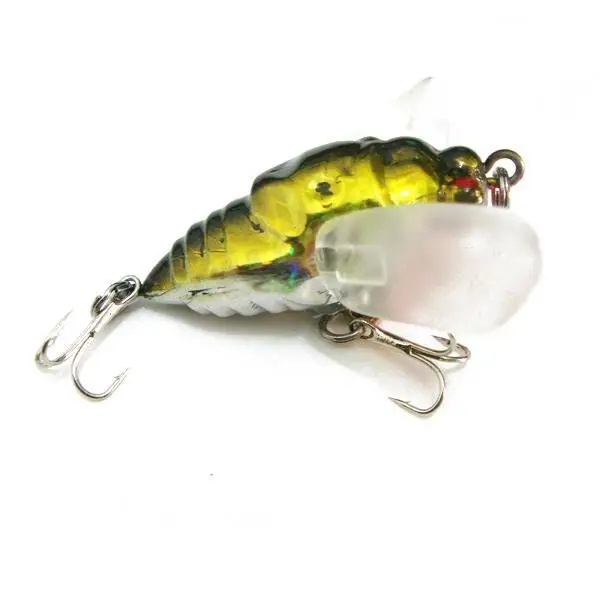 Cute 6g 40mm Hard Plastic Crankbait Minnow Fishing Lure Hook Bait Tackle Fish Hooks Cheap Random Color | Спорт и развлечения