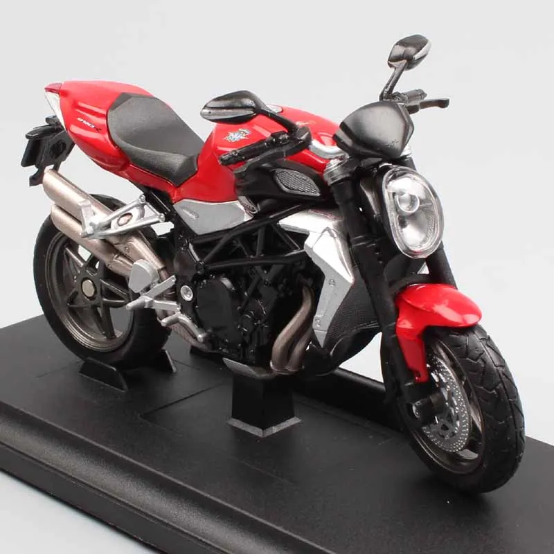 1:18 Масштаб миниатюрный Welly MV Agusta Brutale 990R спортивный двигатель проезжей части мотоцикла литой модель Игрушечная машина для коллекционирования