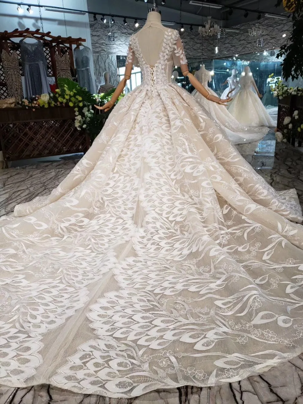 CloverBridal высокого качества Campsis цветы бокал для шампанского с коротким рукавом