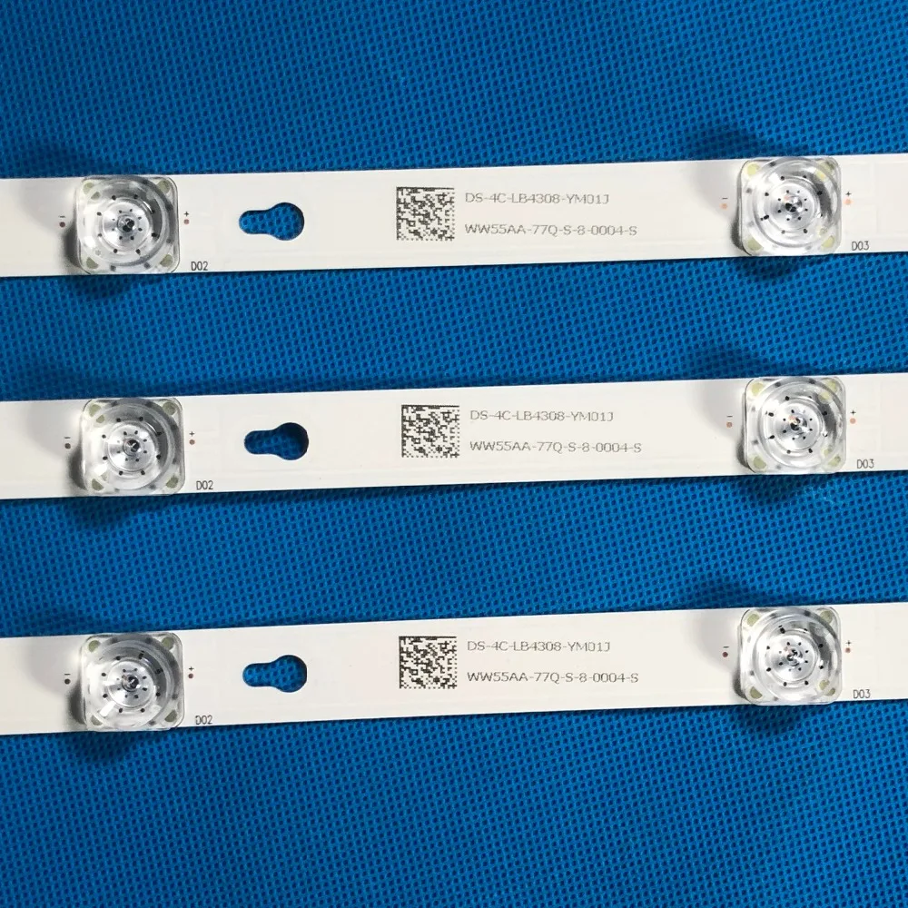 1 комплект = 3 шт. светодиодная подсветка для T C L L43E5800A UD OEM43LB06 LED3030F2.1 V1.2 DS 4C LB4308