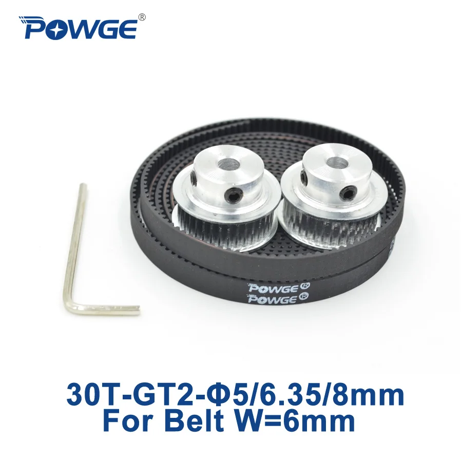 Зубчатый шкив ГРМ GT2 POWGE 2 шт. 30 зубьев отверстие 5 мм 6 35 8 + метра Ширина ремня
