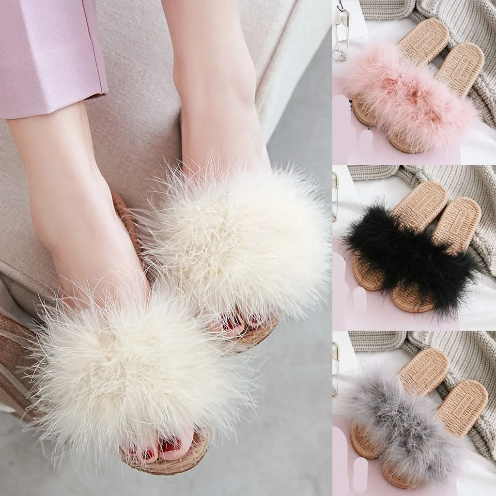 Summer Woman Shoes Plush bath slippers Wedge Beach Flip Flops Flat Slippers For Women Brand Fashion EVA Ladies | Спорт и развлечения