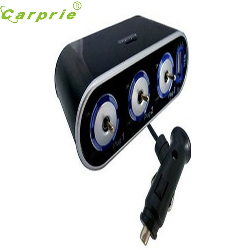 CARPRIE супер Прямая поставка 3 Way Тройной розетка для автомобильного прикуривателя