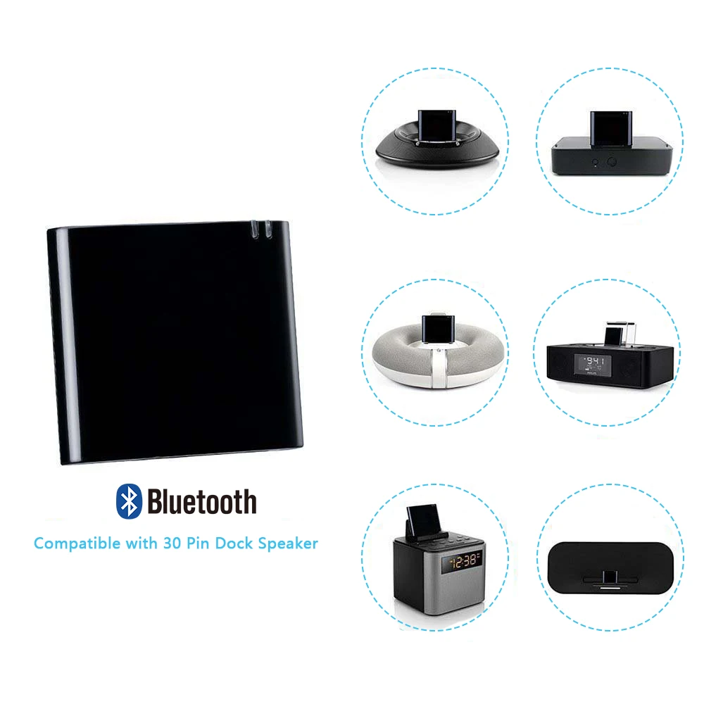 30-контактный адаптер Bluetooth 4 1 A2DP аудио музыкальный приемник адаптация для Sounddock и