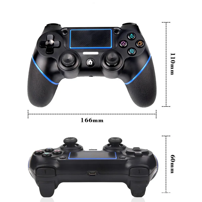 Bluetooth беспроводной PS4 геймпад джойстик несколько Вибрационный 6-осевой Android мобильный телефон компьютер зарядки игровой джойстик