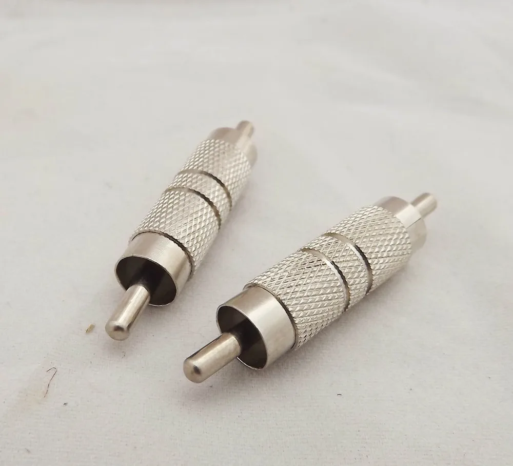 2 шт RCA штекер к в серии TV AV RF адаптер соединитель латунь|tv rca|adapter rcaav to rca |