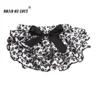 Детские штанишки для малышей, атласные шаровары с оборками, 11 цветов