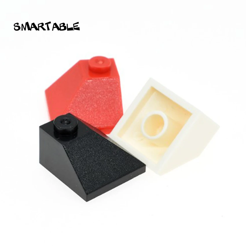 Smartable наклоном 45 2x2 двойные выпуклые строительные блоки части игрушки для детей