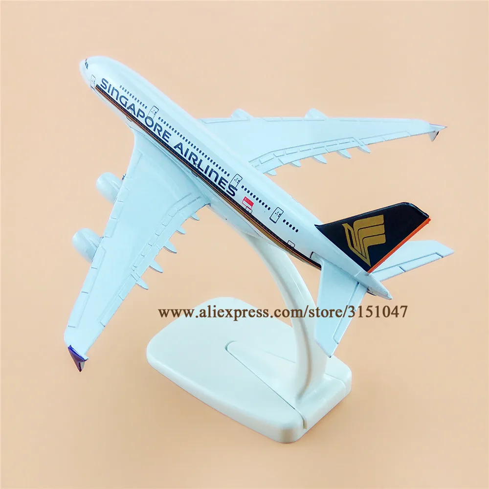 Сплав металла Air Singapore Airlines A380 модель самолета Airbus 380 Airways Стенд Детские Подарки 16