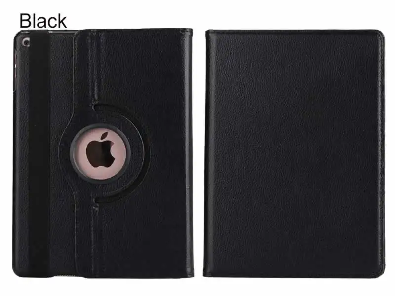 Вращающийся на 360 градусов чехол подставка из искусственной кожи для Apple новый iPad