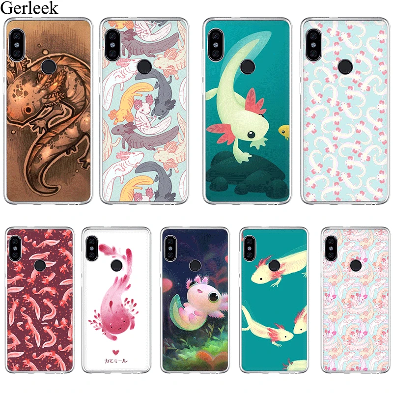 Чехол для телефона с милыми животными Axolotl Xiaomi Mi 5 5S 6 8 SE A1 A2 5X 6X Lite Mix 2S F1
