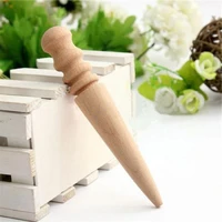 1ps leather tools leathercraft edge trimmer polishing tool milling leather multi size round wood stick