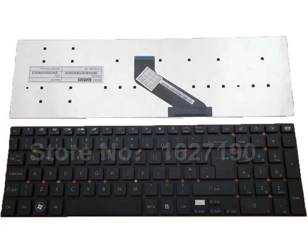 New UK Keyboard Laptop for GATEWAY NV55 BLACK Keyboards With Free Shipping PN:MP-10K36GB-698 PK130HQ1A08 | Компьютеры и офис