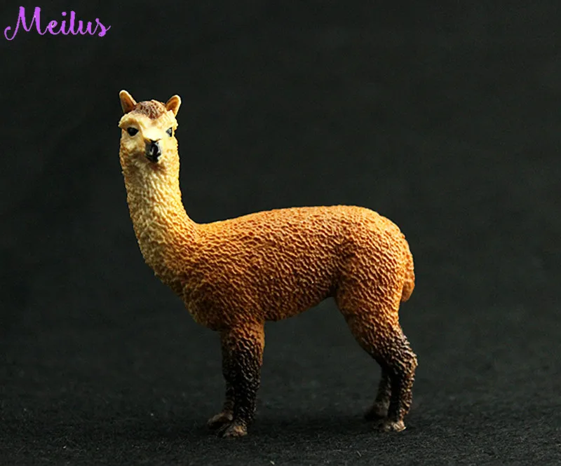 Животные Игрушка Альпака статическая модель пластиковые фигурки развивающие