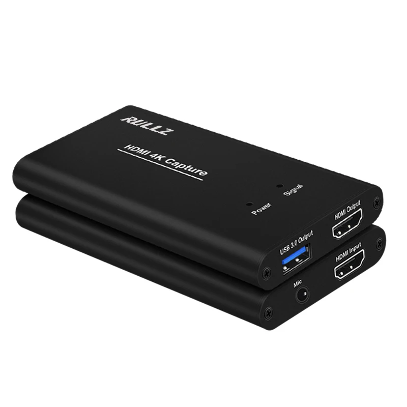 USB3.0 HDMI 4K 60Hz 1080P Карта видеозахвата HDMI к USB коробка для записи игровой потоковой передачи в реальном времени с микрофоном вход tv Out