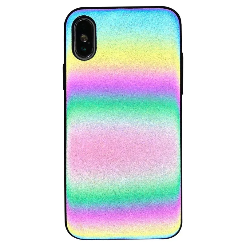 

COOL Laser Rainbow Luminous Case For iphone X XS 11 Pro Max XR 7 8 Plus Luxury Matte Phone Cases Glitter Back Cover Coque Capa