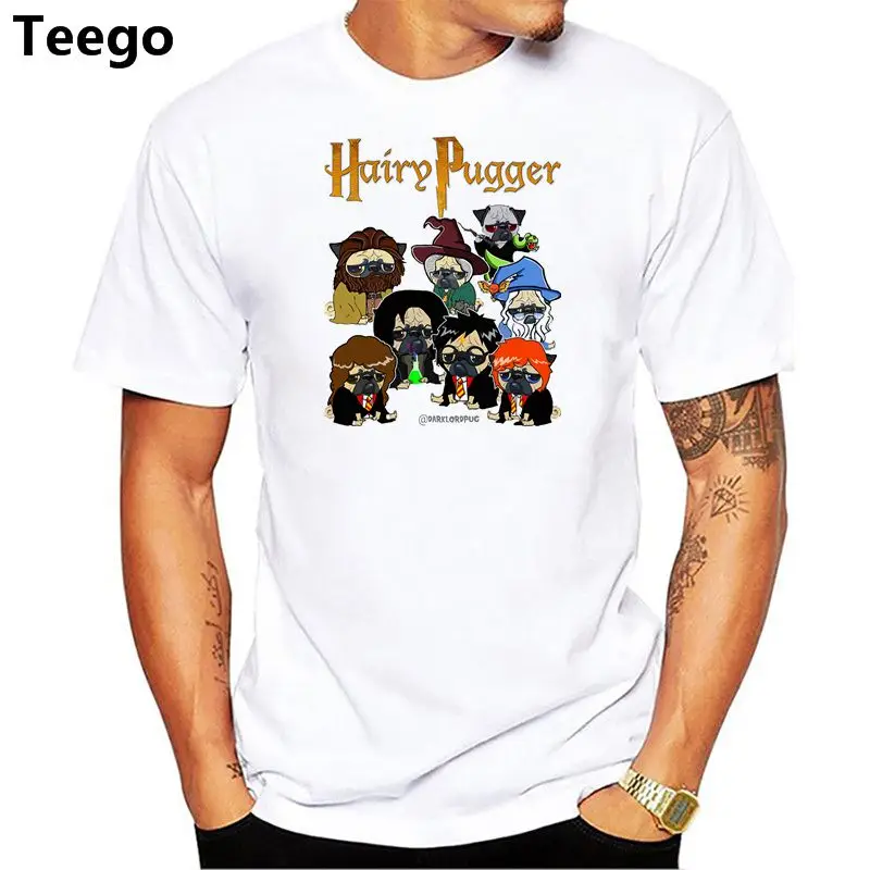 2018 новые летние модные мужские футболка волосатые Pugger дизайн смешные hipster