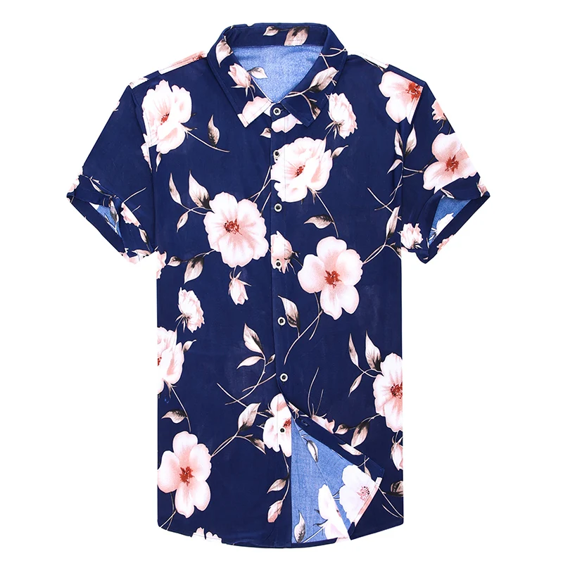 

Man Summer Floral Clothes Shirt Male Casual Short Sleeve Shirt Fashion Printing Dress Shirt Free Shipping