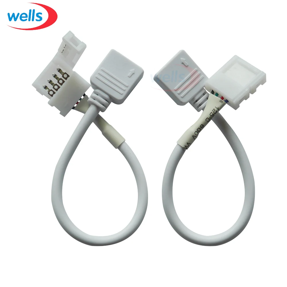 5X 4 Pin 5050 RGB Светодиодная лента папа соединительный кабель до 10 мм 4PIN PCB контроллер