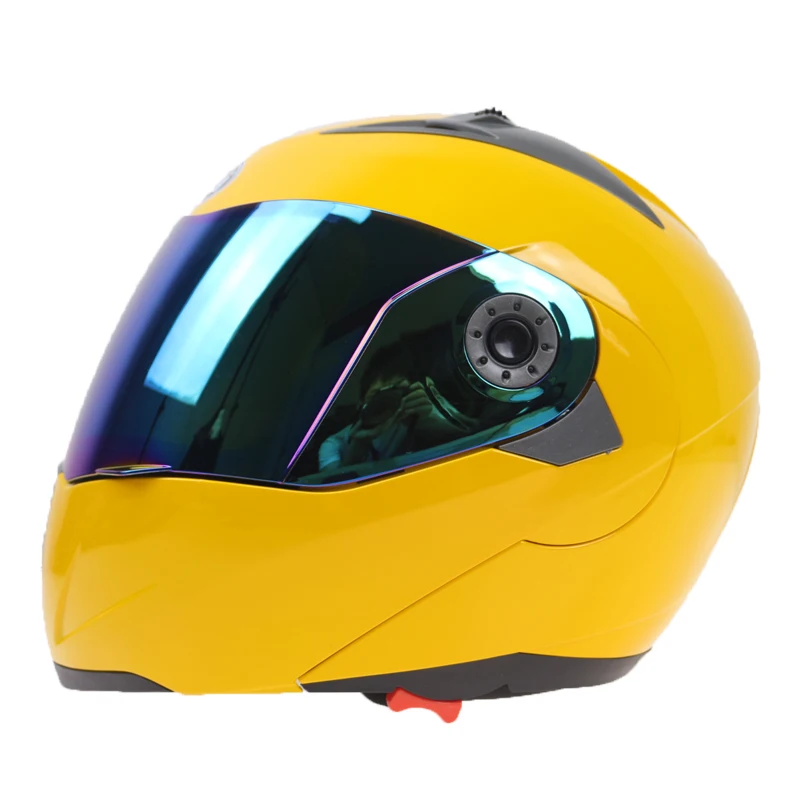 Мотоциклетный шлем JIEKAI с откидной крышкой из двойного стекла для уличного