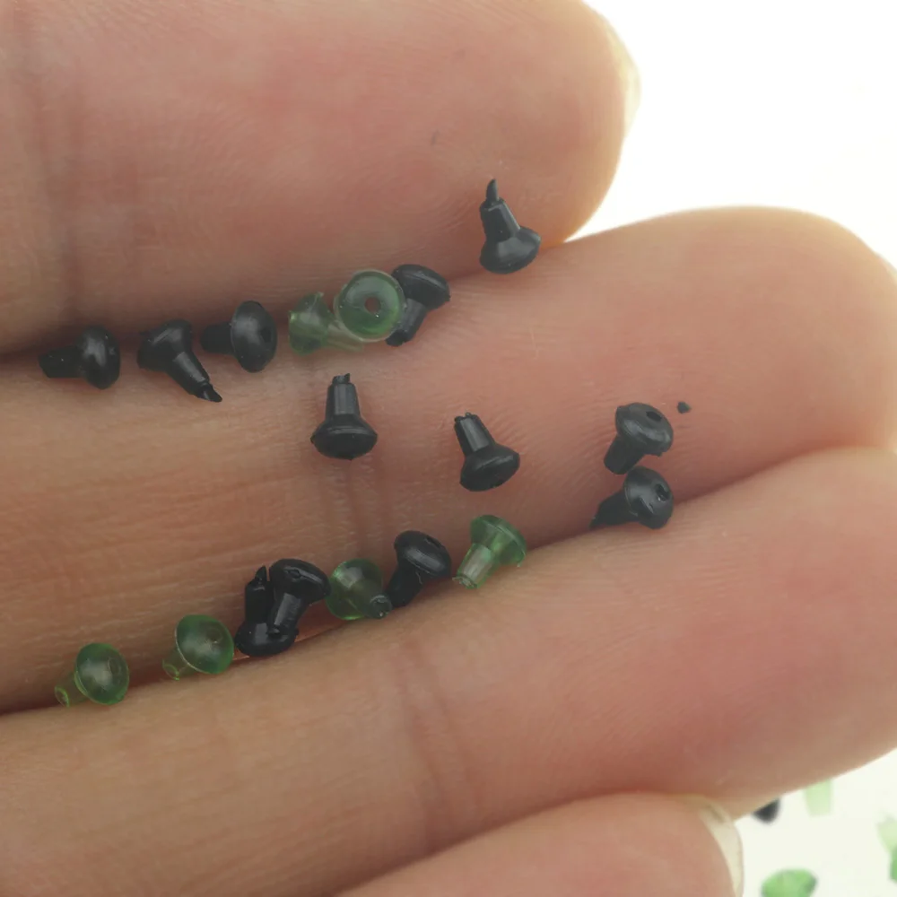 

Rompin 50pcs/lot Carp Fishing Bait Stop Beads Holder Boilie Rubber Hook Earring Backs Stoppers Earring Nuts Clutches Accessories