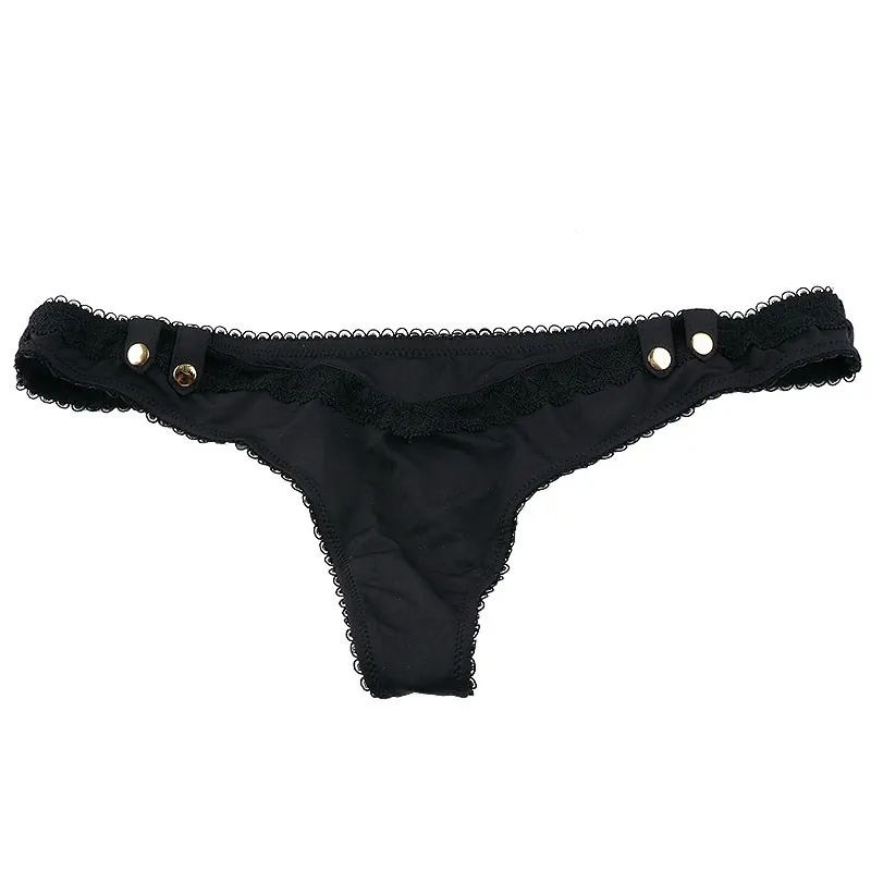 1PCS High Quality New Multicolor Sexy Women Button Thongs Girls Low Rise Lace G-String Underwear For Ladies T-Back Hot Sale XS-L |