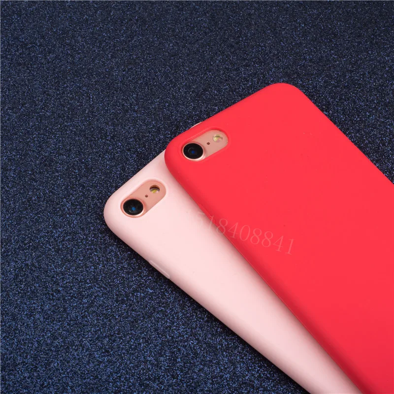 luxury thin soft color phone case for iphone 7 8 6 6s plus 5s se silicone back capa for iphone x xs 11 pro max xr 12 13 cover free global shipping