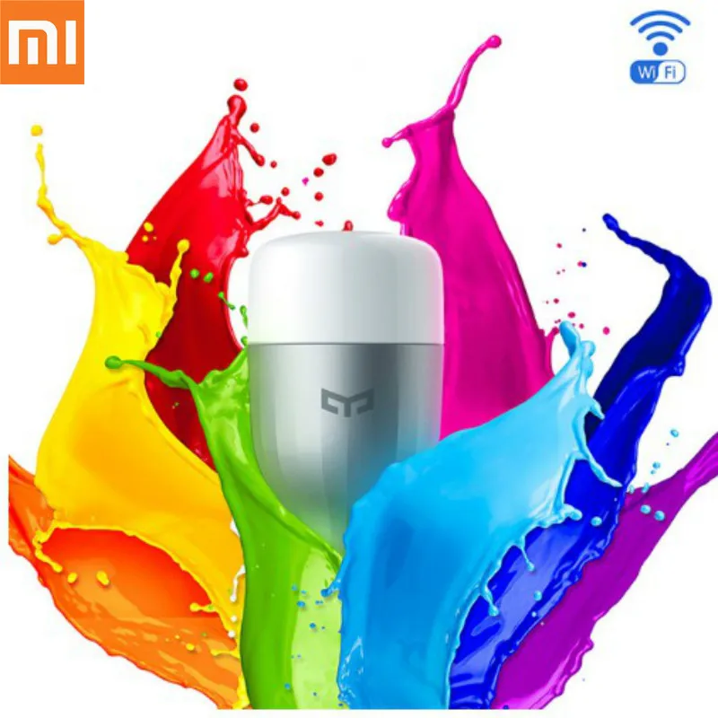 Xiaomi Mijia Yeelight умная Синяя светодиодная лампа E27 9 Вт 600 люмен Mi Light для телефона WiFi