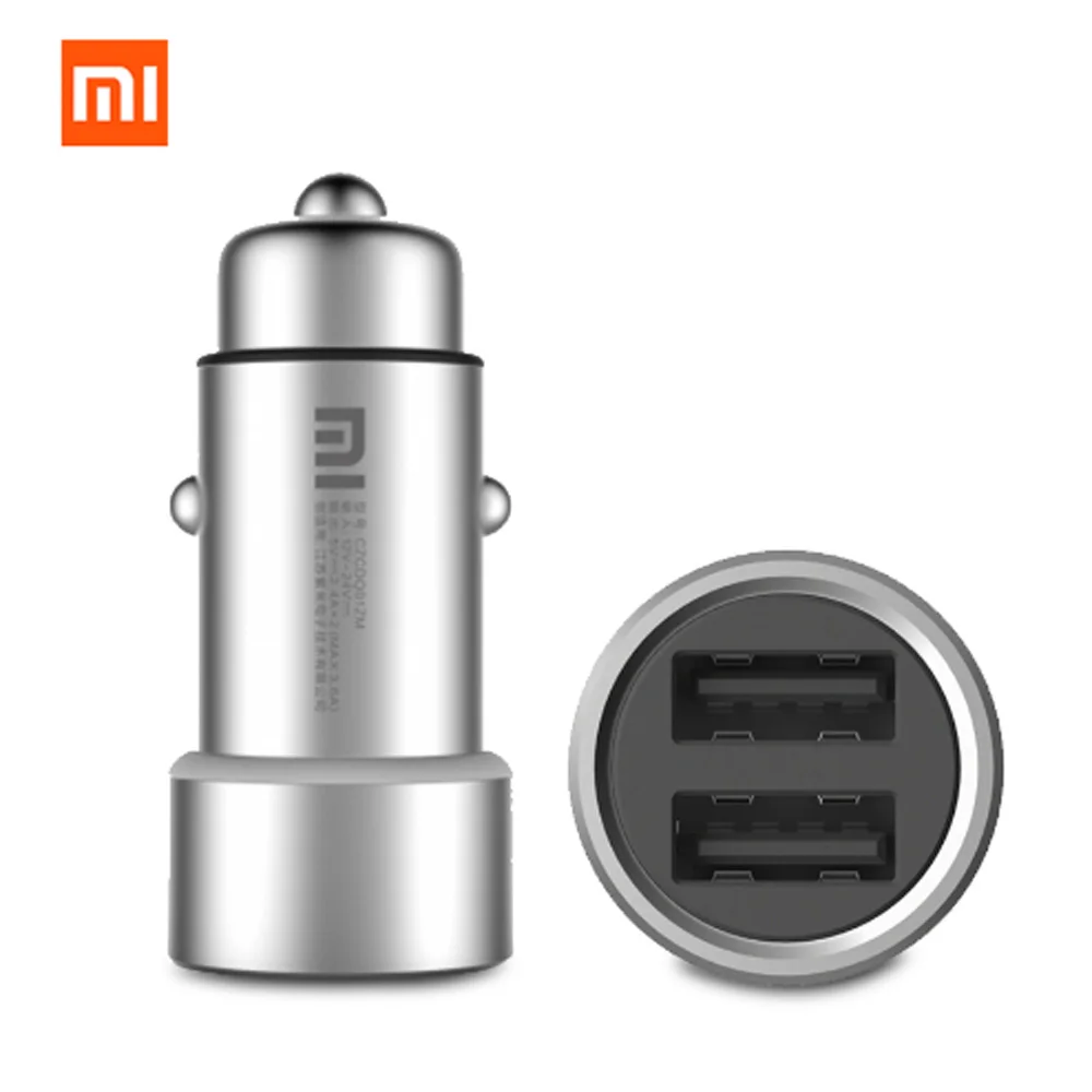 2018 оригинальное автомобильное зарядное устройство Xiaomi Mi Dual USB Max 5 V/3.5A