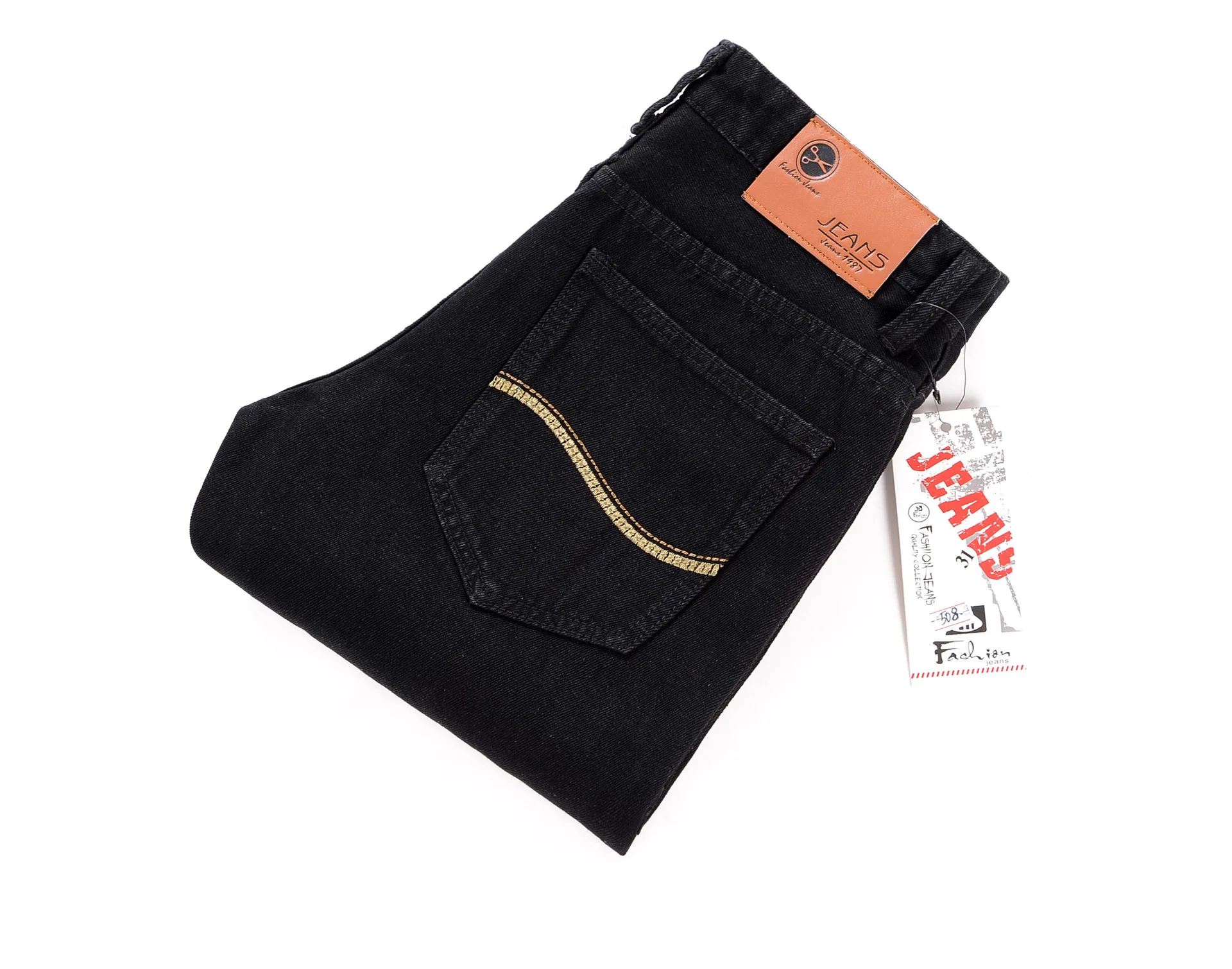 Мужские обтягивающие черные джинсы новинка 2019 брендовые весенне летние