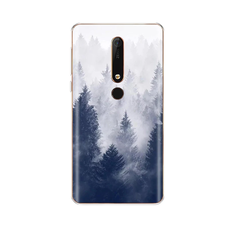 Силиконовый чехол для nokia 6 6,1 8 для nokia 6 чехол для nokia 6. 1 plus Мягкий ТПУ чехол для задней панели телефона чехол бампер узор - Цвет: NO.37