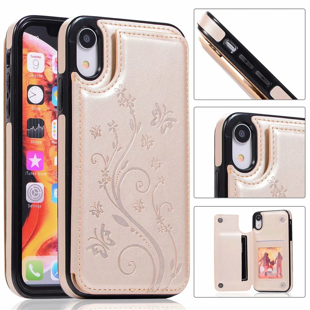 printing Retro PU Leather Case For iPhone 11 Pro XR XS MAX Multi Wallet Card Holder Flip 7 8 6 6s Plus |
