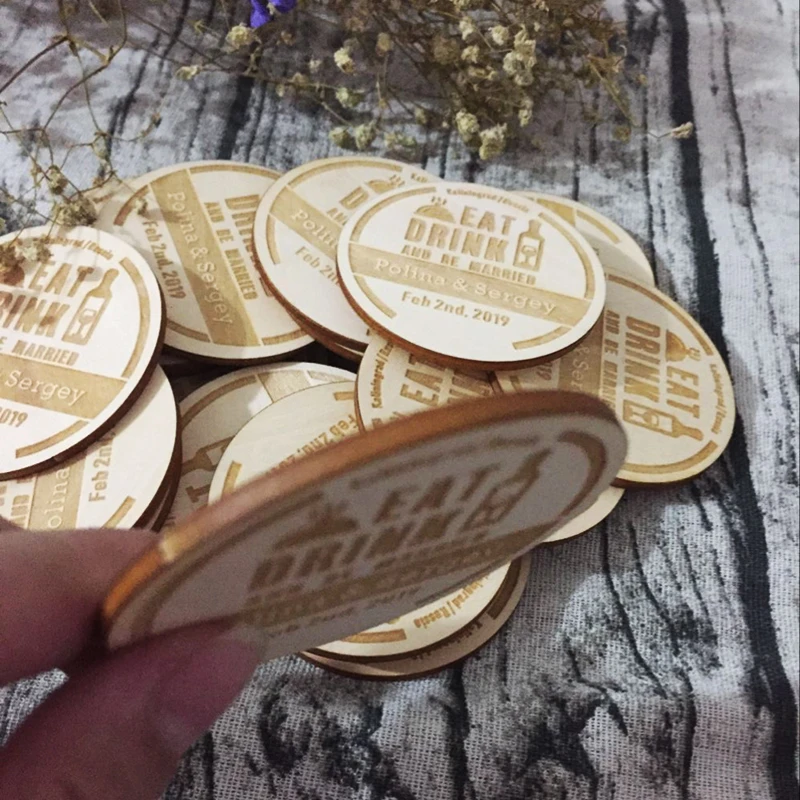 Персонализированные сохранить Дата магниты свадебный душ стаканчики для