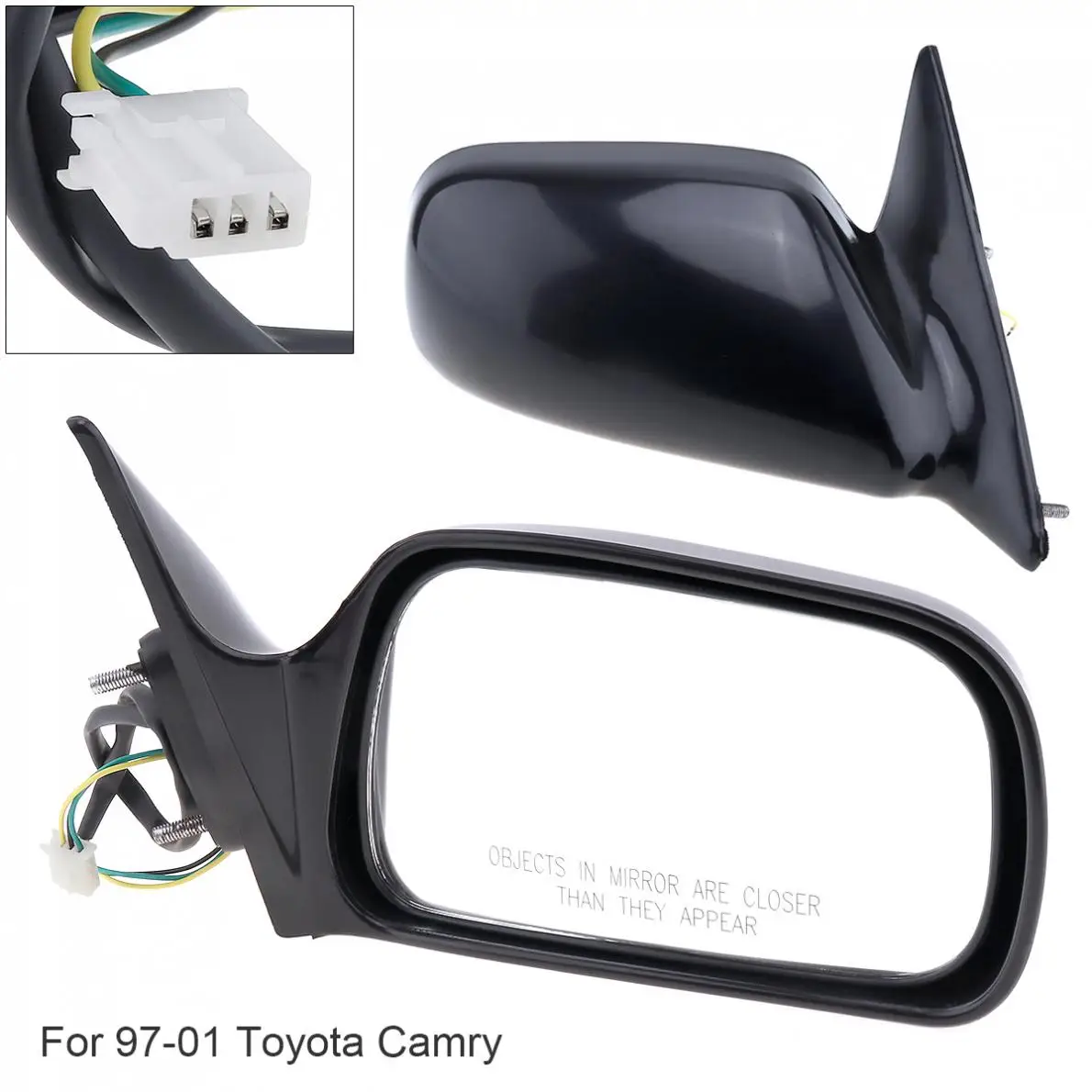 1 шт. не складывающееся прочное правое зеркало правостороннее RH для 97 01 Toyota Camry CE /