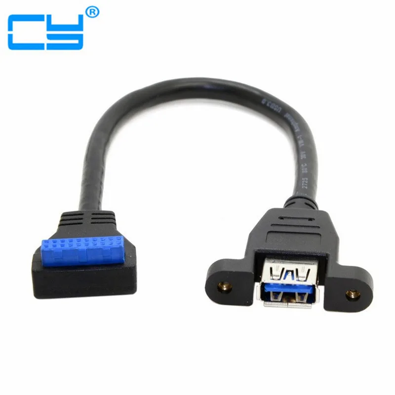 USB 3 0 Однопортовый гнездовой винтовой Тип крепления к прямоугольной материнской