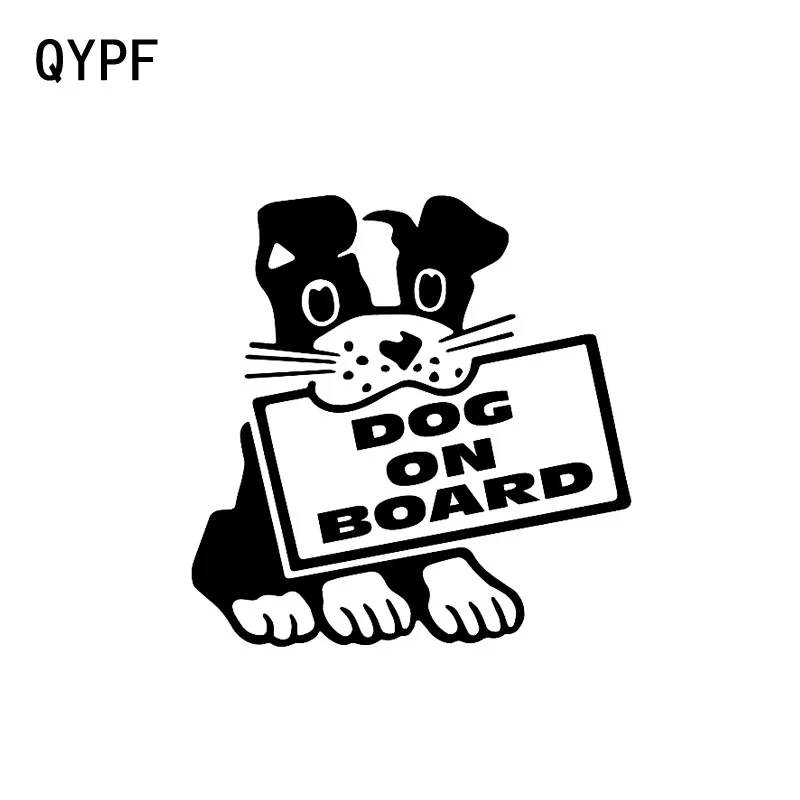 QYPF 16 см * 4 собака на доске наклейка щенок любимый питомец Виниловая для