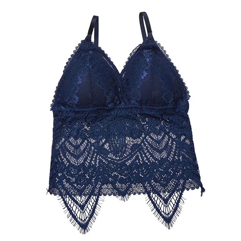 New Ladies Big Size Triangle Cup Lace Push Up Bra Black Bralette Deep V Women's Bras Underwear Large | Женская одежда