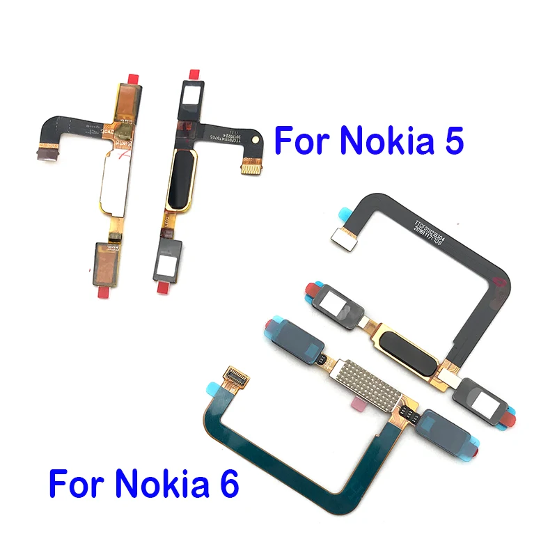 Новинка для Nokia 6 / 5 Кнопка Home подключение сканер отпечатков пальцев Сенсорный ID