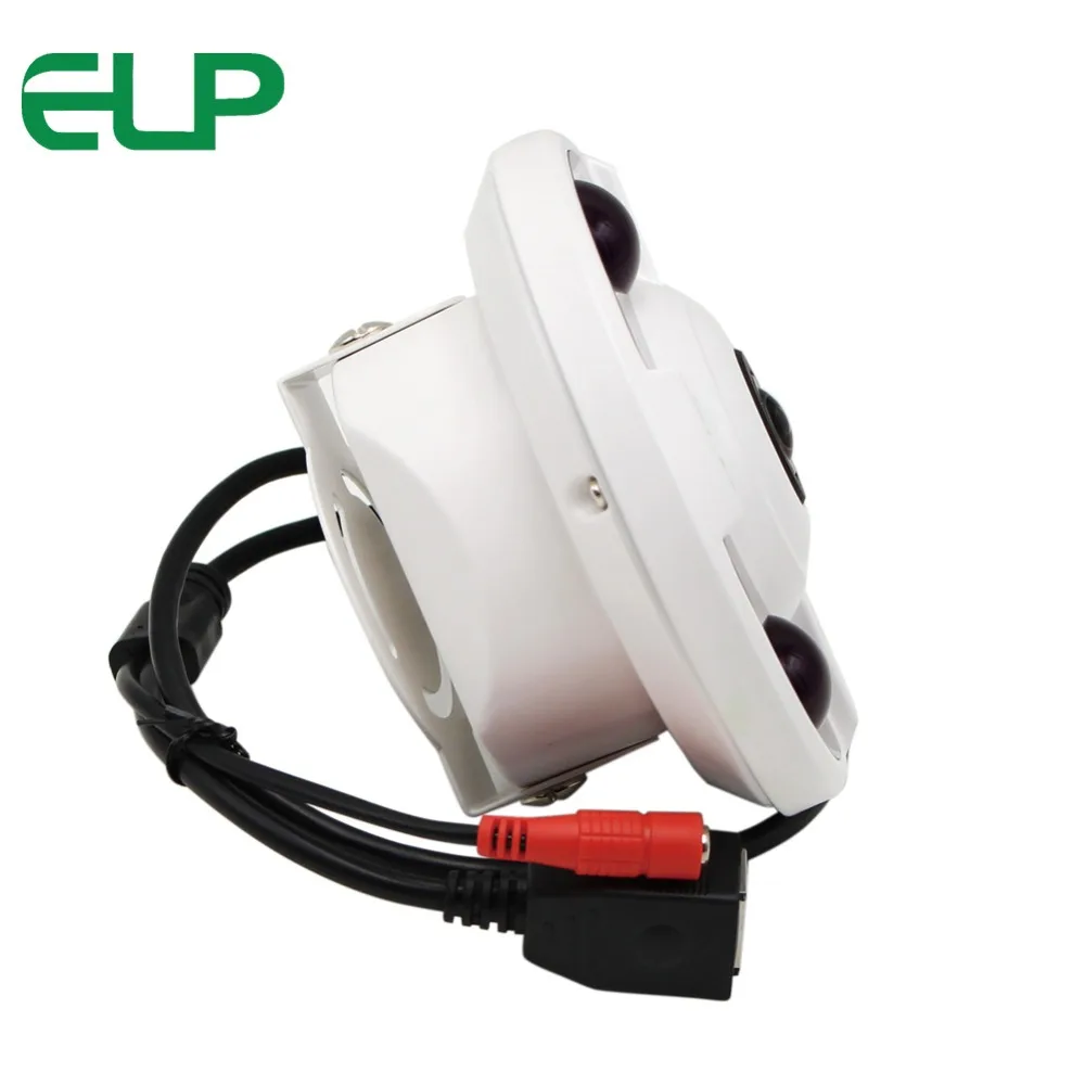 ELP CCTV HD 1080P IP камера 2 0 мегапиксельная Рыбий глаз объектив панорама обзор 360
