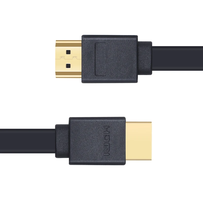 Black Shuliancable, плоский кабель HDMI, высокоскоростной кабель HDMI, 1080p4k 3D для HDTV xbox PS, компьютерный проектор, 0,3 м, 1 м, 1,5 м, 2 м, 3 м - Цвет: Black