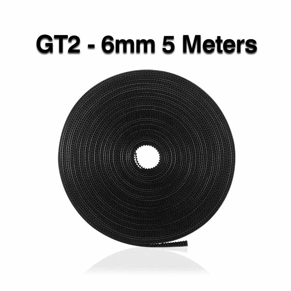 

Aokin GT2 Belt, 5 Meters GT2 Timing Belt 6mm Width Fit for 3D Printer RepRap Mendel Rostock Prusa Creality CR-10 Ender 3 Anet A8