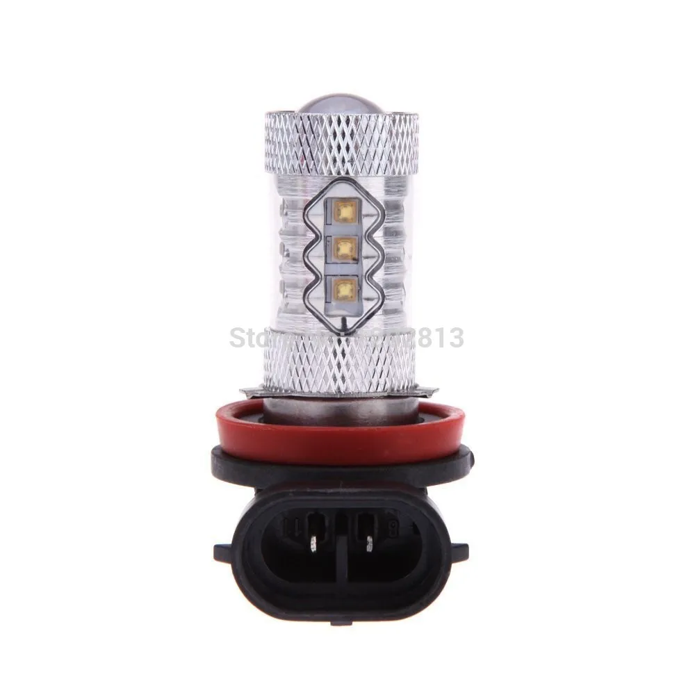Free Shipping 2Pcs Car Auto H8 H11 CREE CHIP LED DRL Fog Light Bulbs Driving Lights Bulb - 10000K Deep Blue | Автомобили и