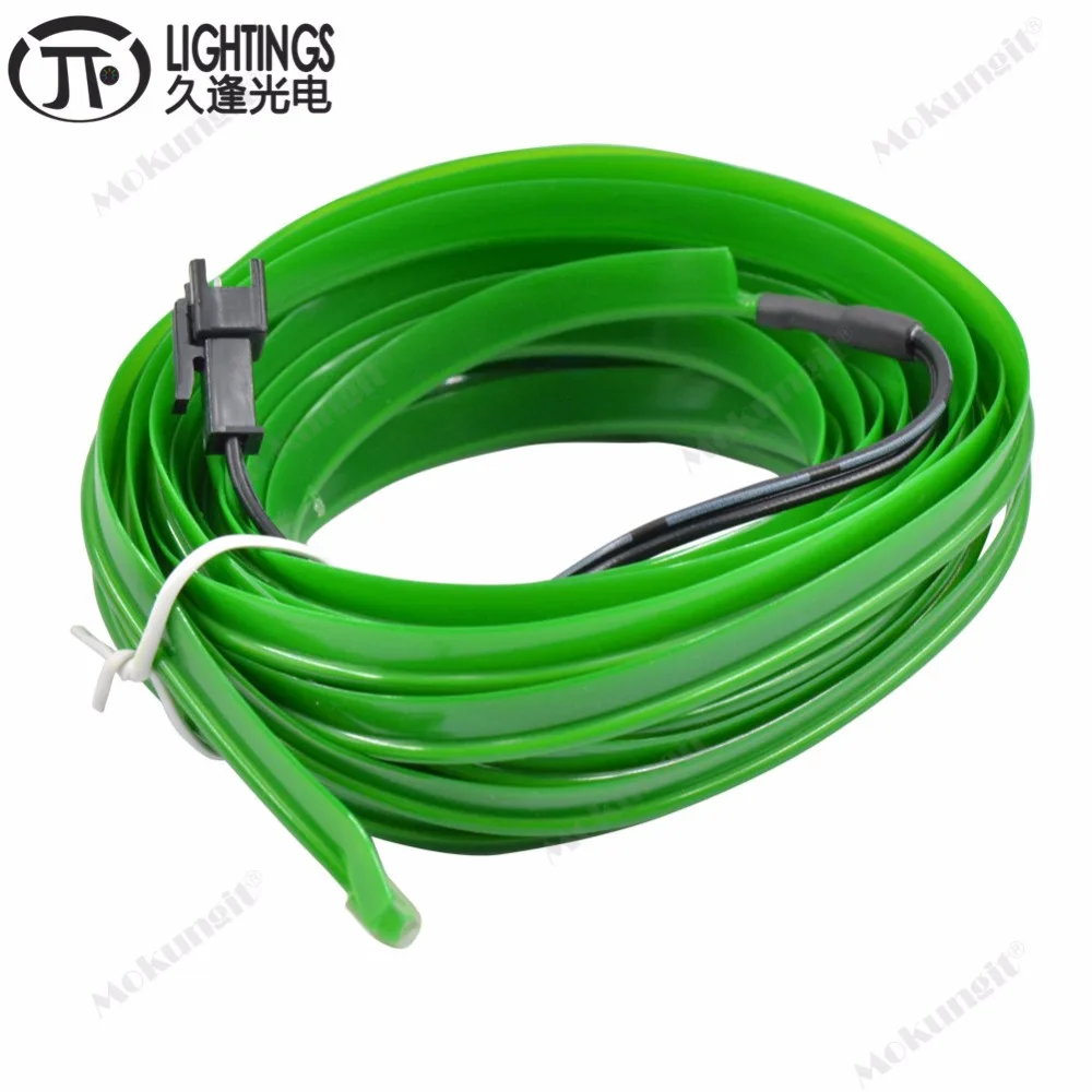 10 шт. видов цветов Стайлинг автомобиля 5 м Гибкий неоновый свет светящийся EL wire