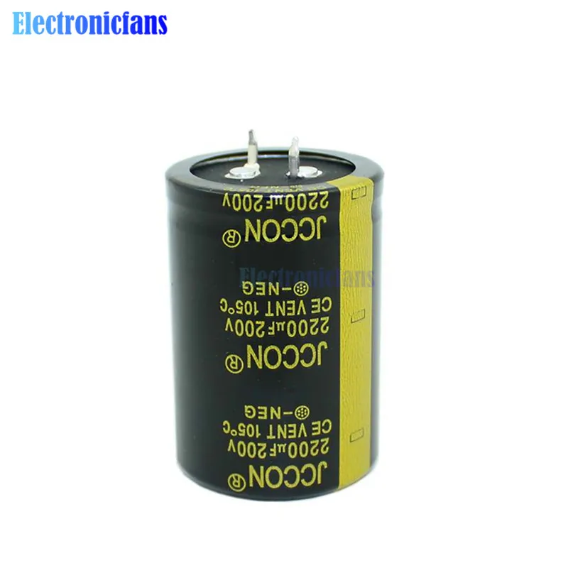 Diymore алюминиевый электролитический конденсатор 200V 2200uF 35X50mm 200V2200uF 35*50mm